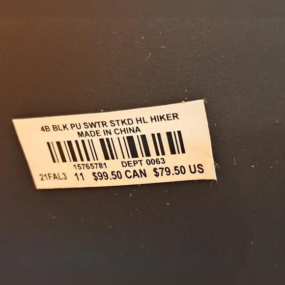 Torrid Black Hiker Boot Lug Sole Sweater Trim Size 11WW - Picture 7 of 16